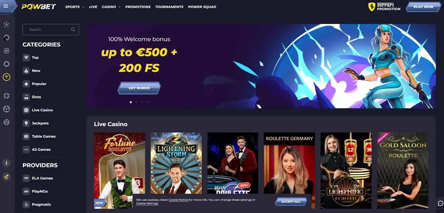 Powbet Casino Powbet Casino